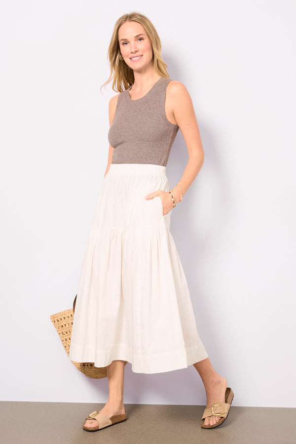 Everve Jones Rib Tank Cocoa