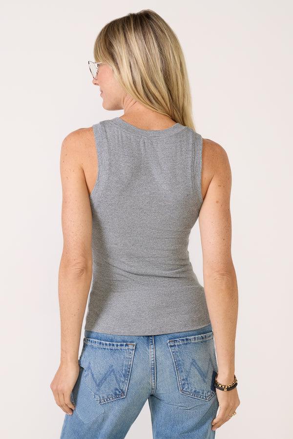 Everve Jones Rib Tank Heathergrey