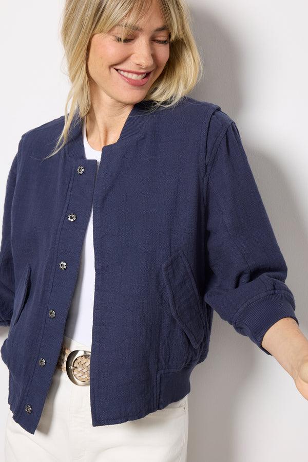 Everve Jordan Bomber Jacket Navy