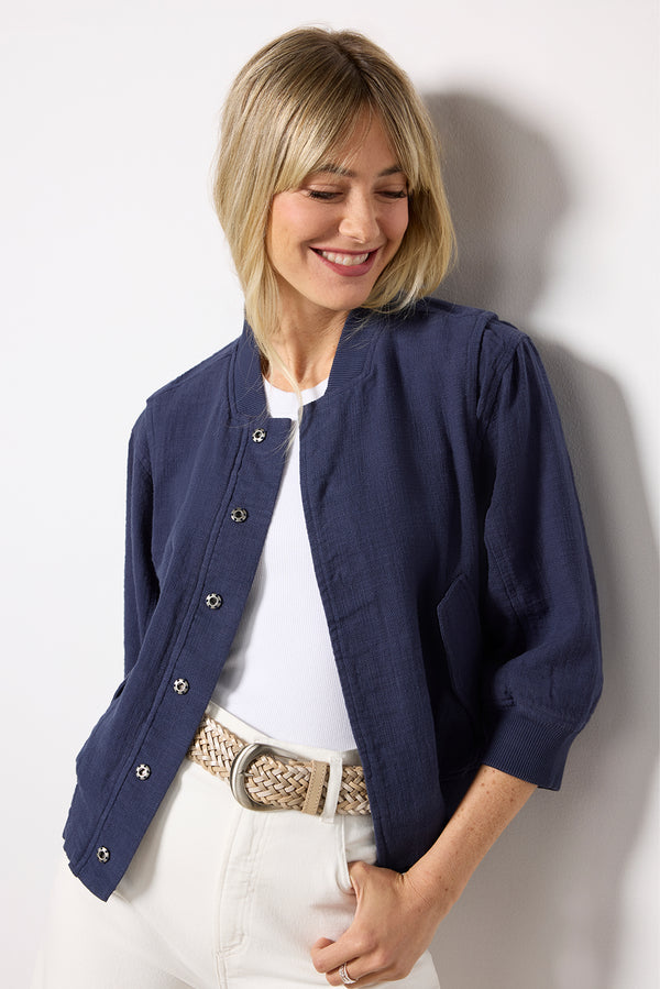 everve Jordan Bomber Jacket Navy