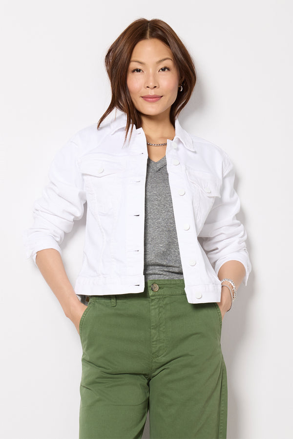 Everve Juliet Denim Jacket Opticwhite