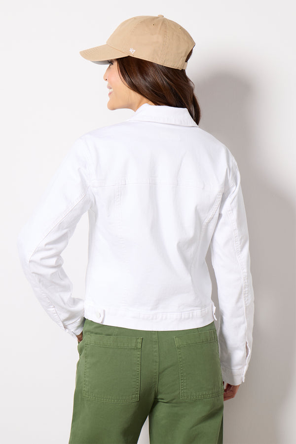 Everve Juliet Denim Jacket Opticwhite