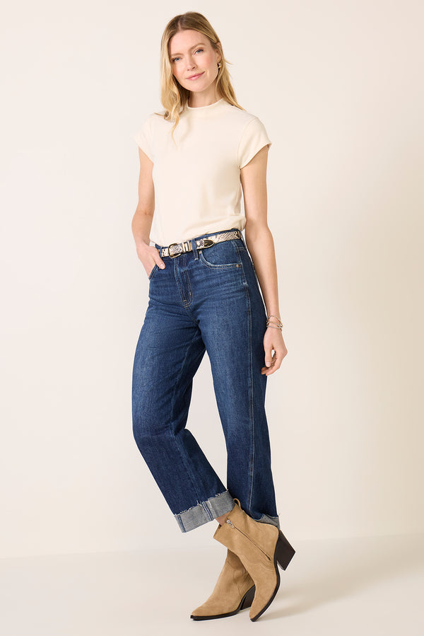 Everve Kacey Cuffed Boyfriend Jean Cultivate