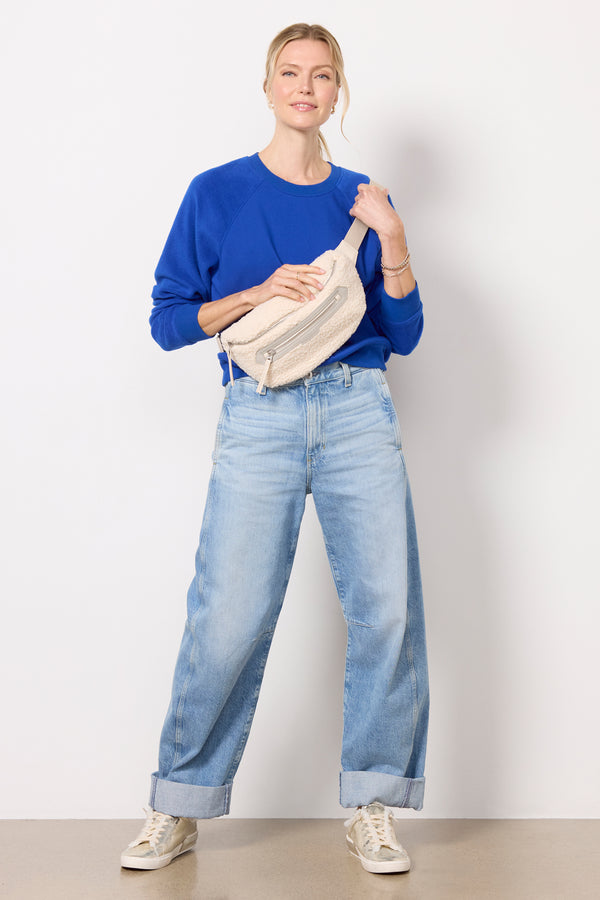 Everve Kansa Sherpa Belt Bag Ivory