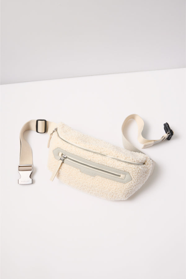 everve Kansa Sherpa Belt Bag Ivory