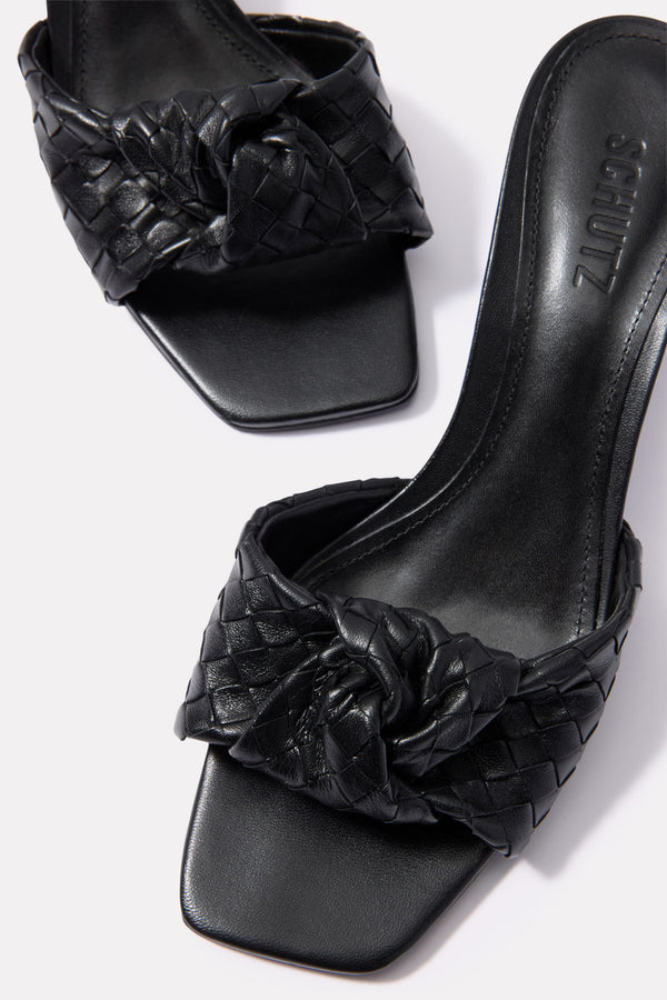 Everve Kareena Knot Mule Black