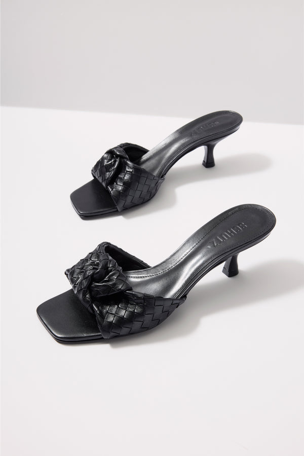everve Kareena Knot Mule Black