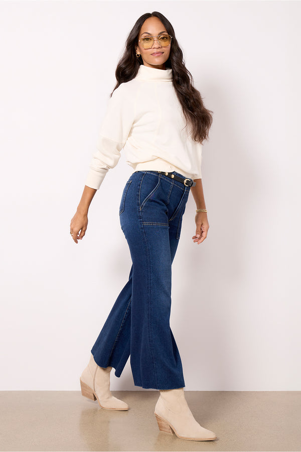 Everve Kassandra Thermal Mix Sweatshirt Cream