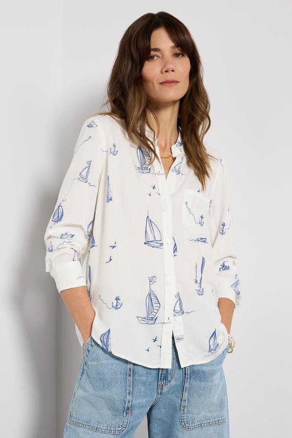 Everve Kathryn Shirt Sailboats