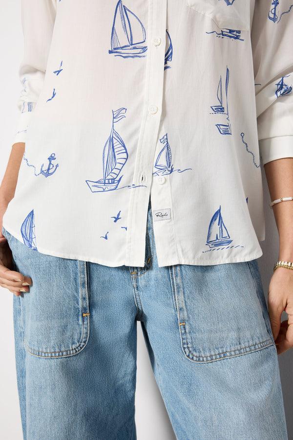 Everve Kathryn Shirt Sailboats