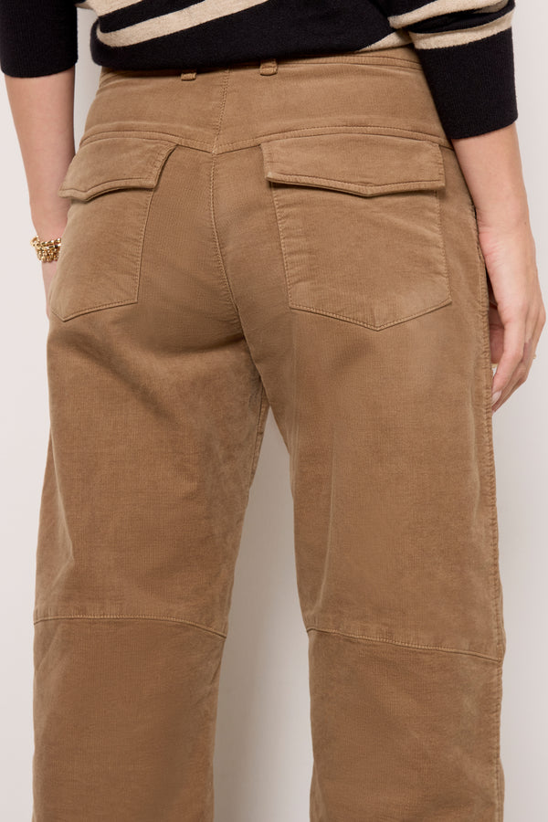 Everve Kaya High Rise Wide Leg Khaki