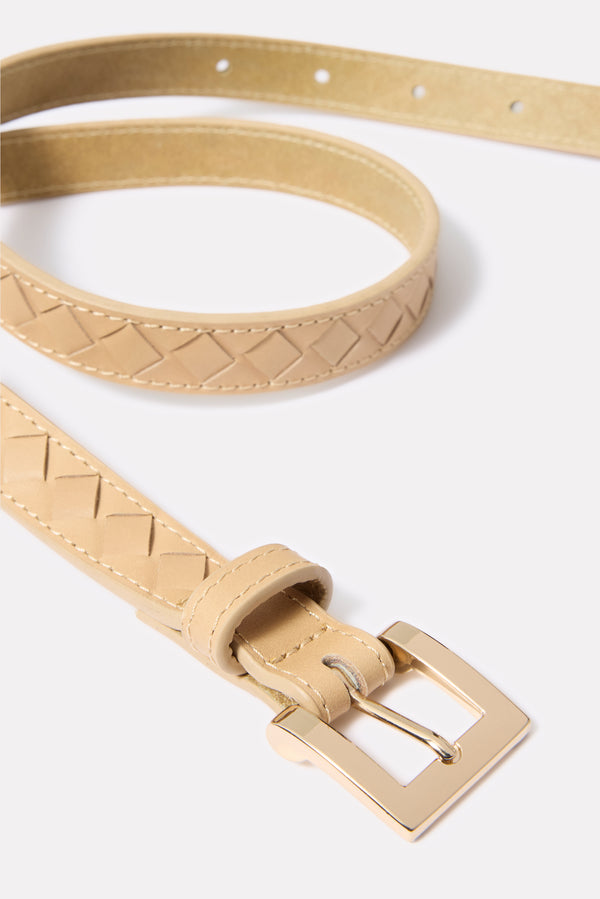 Everve Keaton Skinny Belt Natural