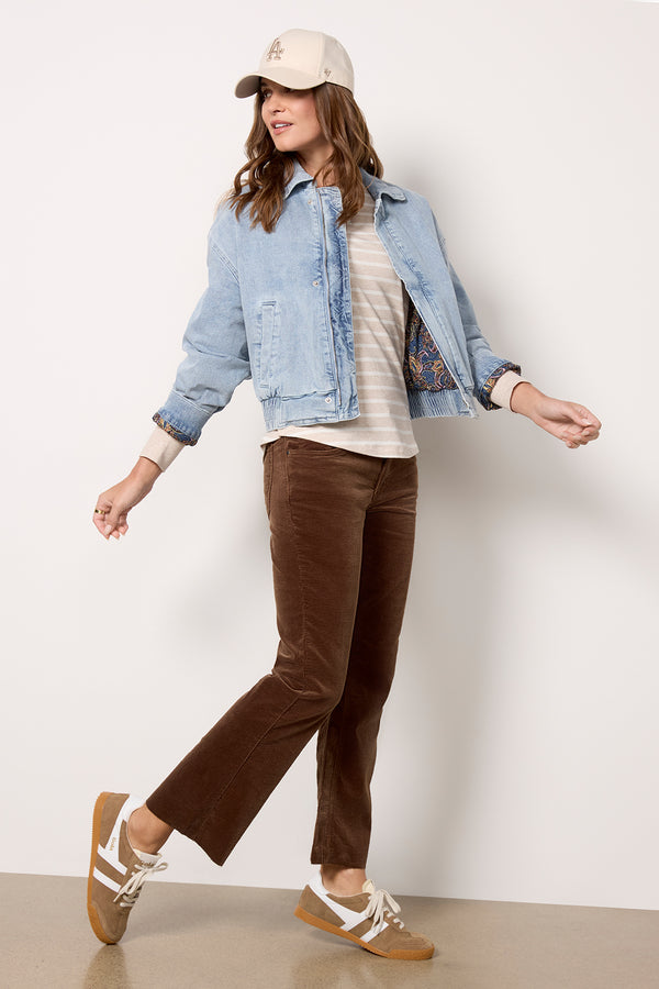 everve Kelsey Crop Boot Brown