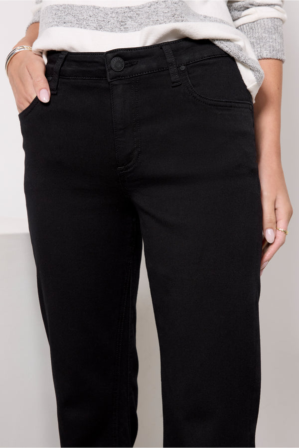 Everve Kelsey Raw Hem Black