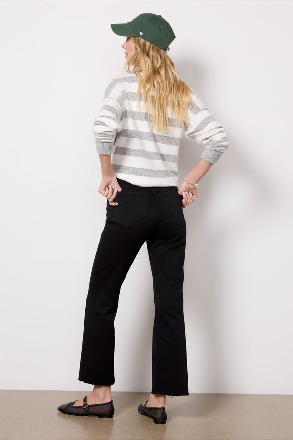 Everve Kelsey Raw Hem Black