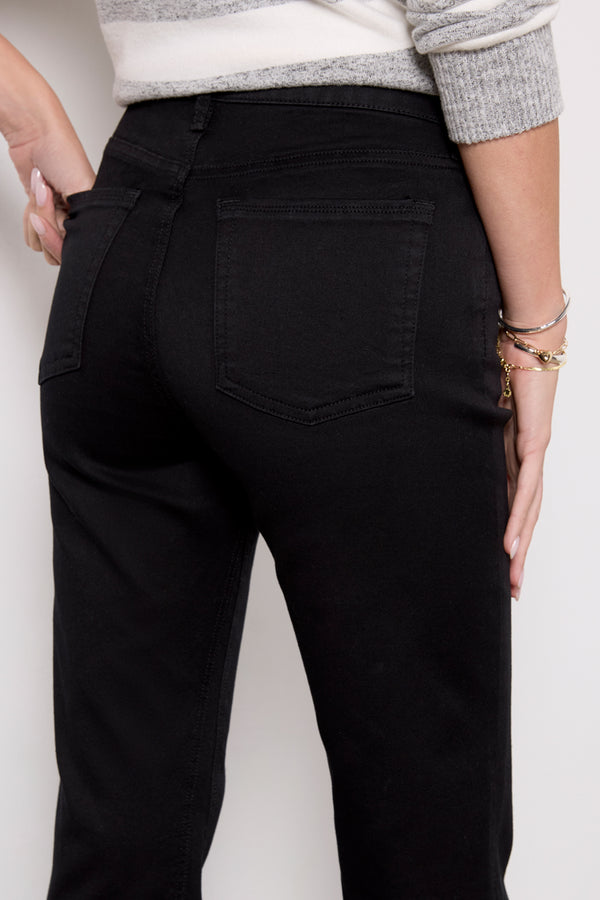 Everve Kelsey Raw Hem Black