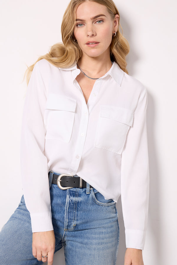 everve Kenley Utility Shirt White