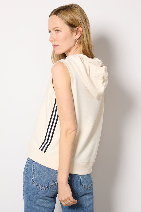 Everve Kennedy Sleeveless Sweatshirt Bone
