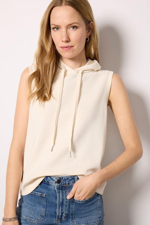 everve Kennedy Sleeveless Sweatshirt Bone