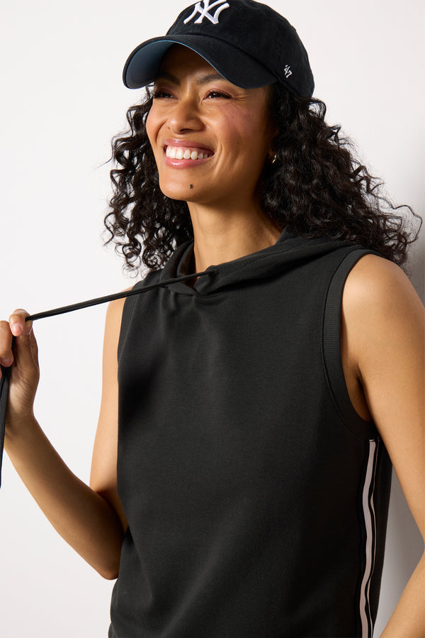 Everve Kennedy Sleeveless Sweatshirt Washedblack