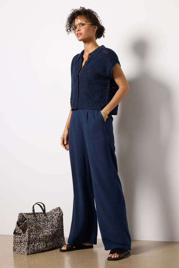 Everve Kinsley Sweater Top Eclipse