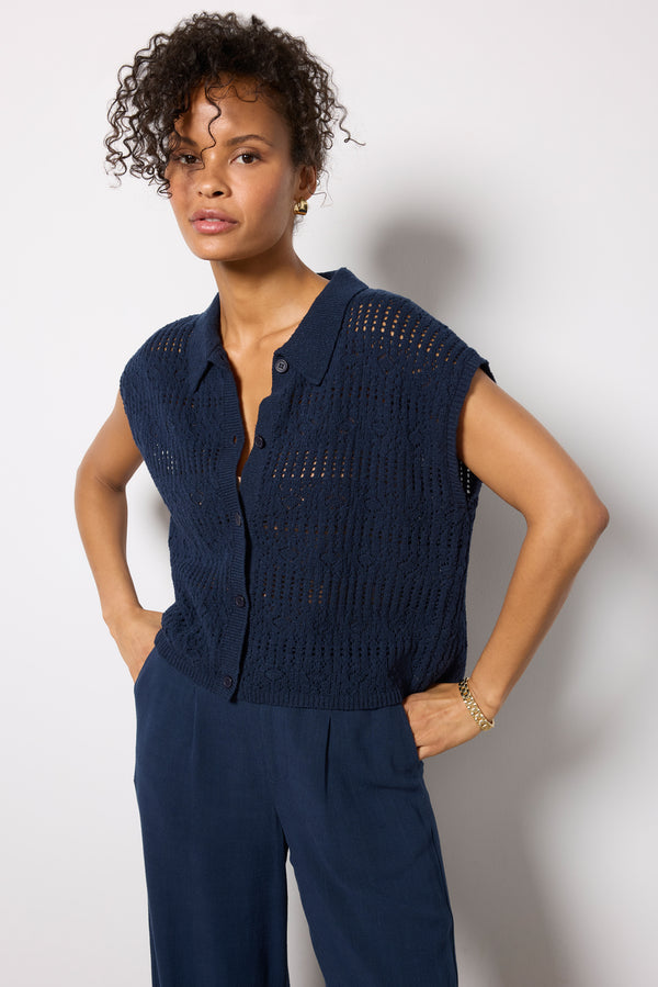 everve Kinsley Sweater Top Eclipse