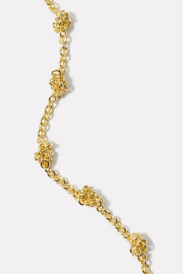 Everve Knotty Necklace Gold