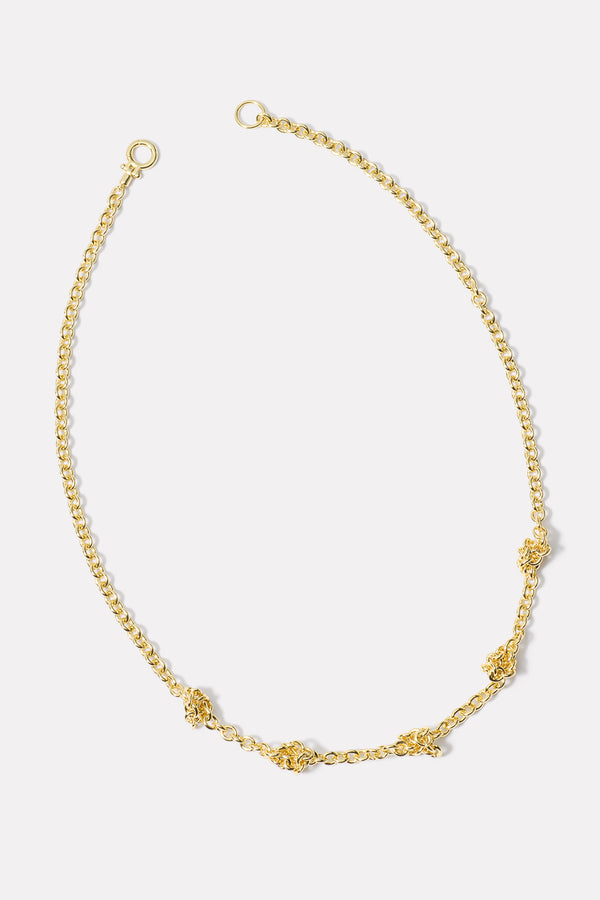 everve Knotty Necklace Gold