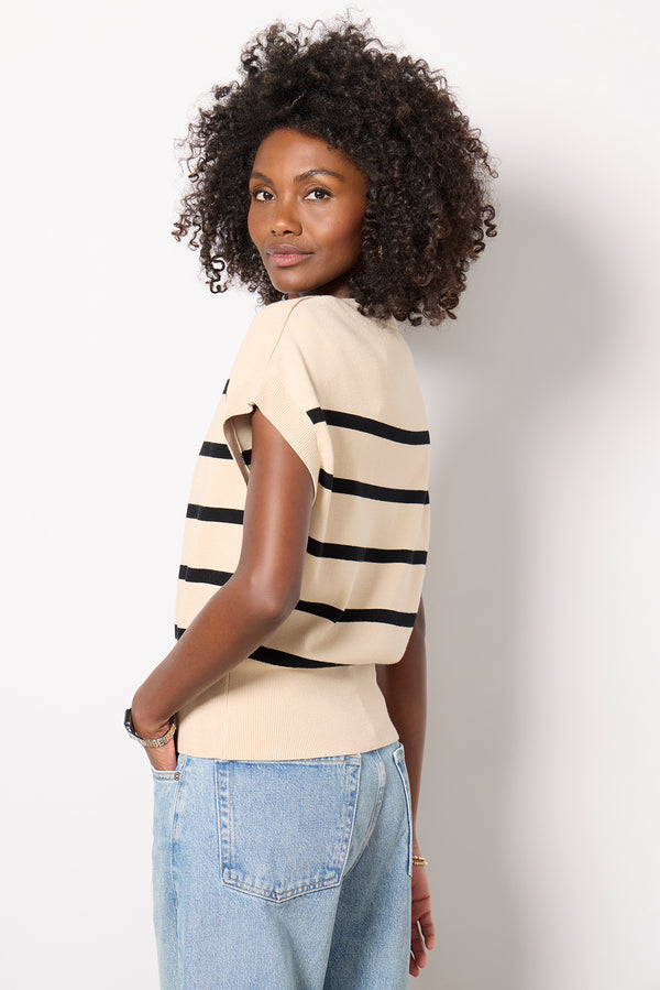 Everve Korey Pullover Tan/Black