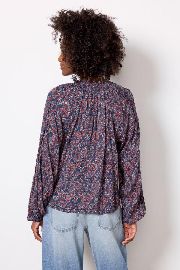 Everve Kylie Blouse Navymulti