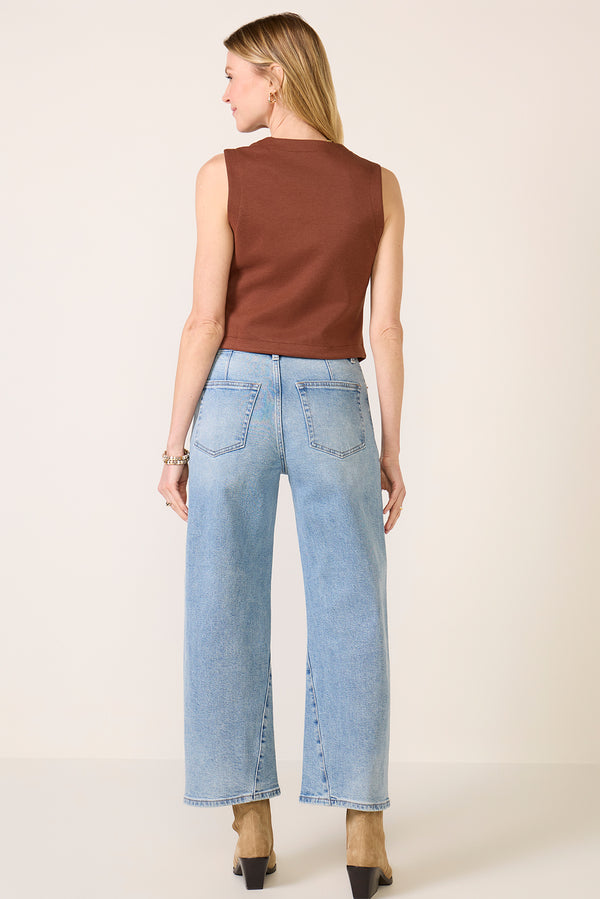Everve Kyra W/ Seaming Wide Leg Jean Terrace