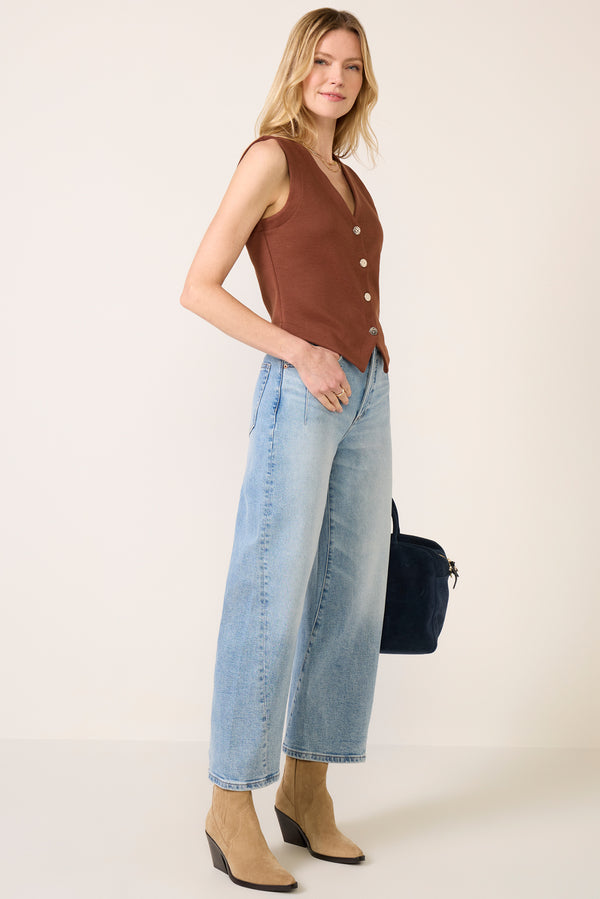 everve Kyra W/ Seaming Wide Leg Jean Terrace