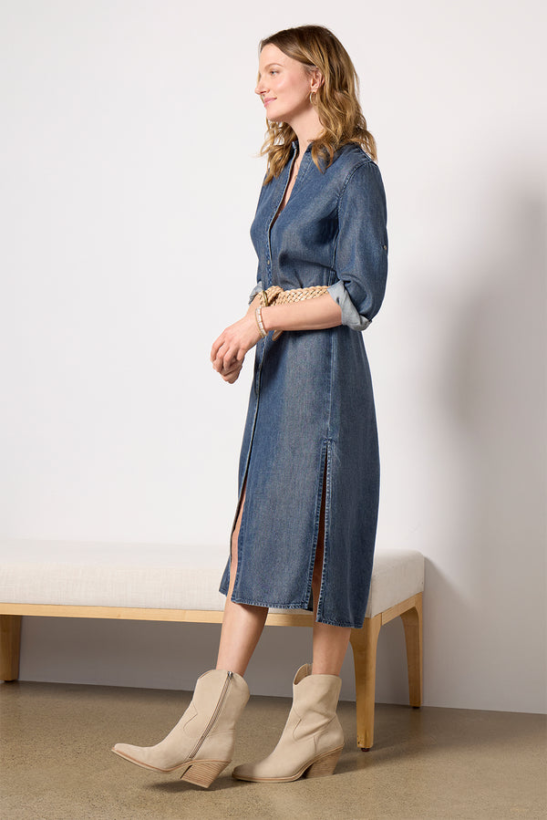 Everve L/S Belted Duster Horizonwash