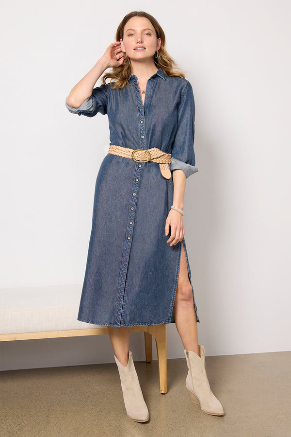 everve L/S Belted Duster Horizonwash