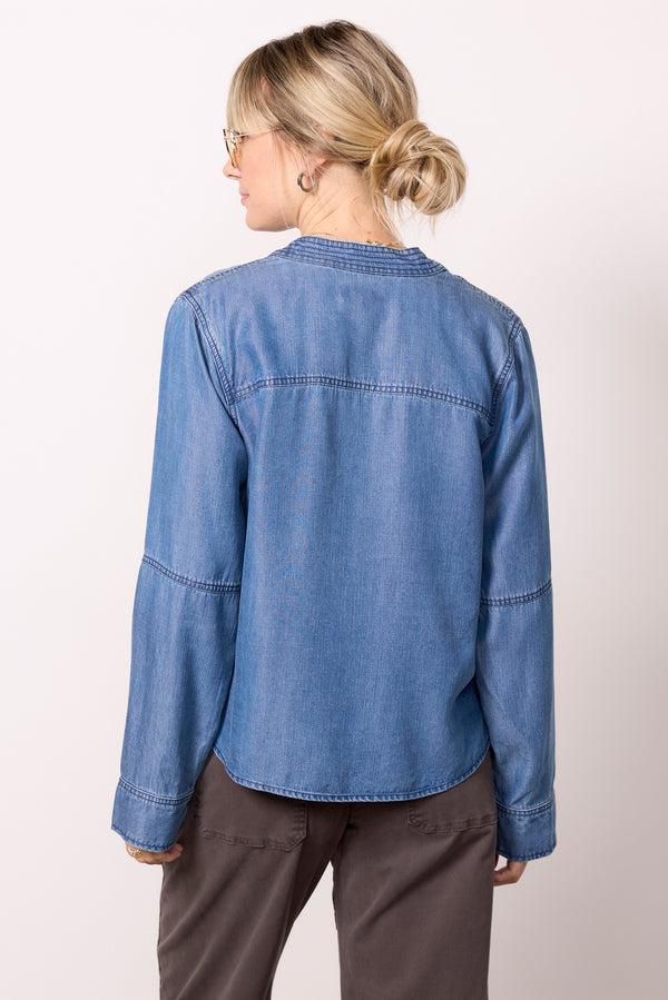 Everve Laci Chambray Popover Chambray