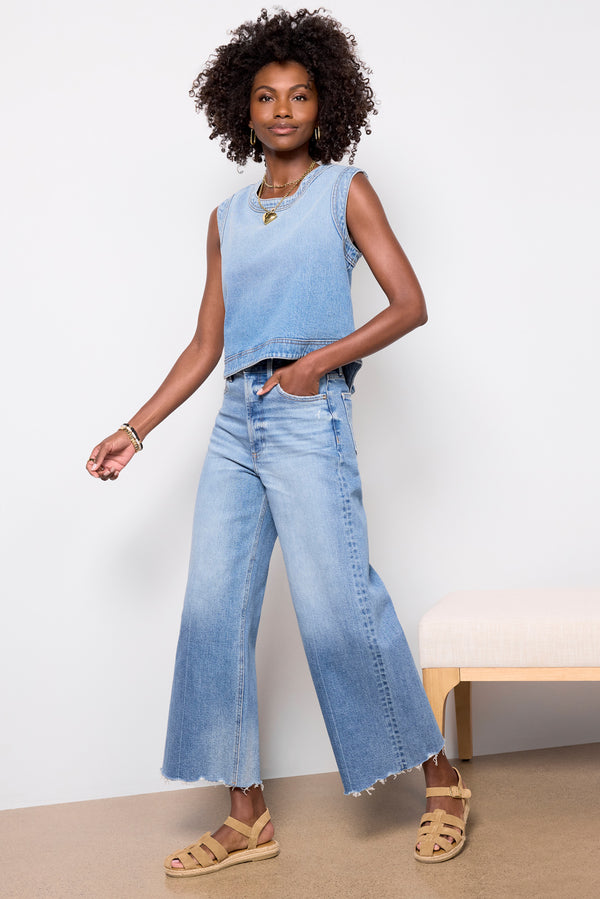 Everve Lainey Denim Shell Denimblue