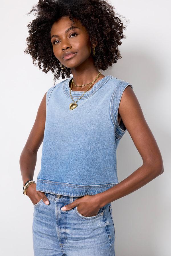 everve Lainey Denim Shell Denimblue