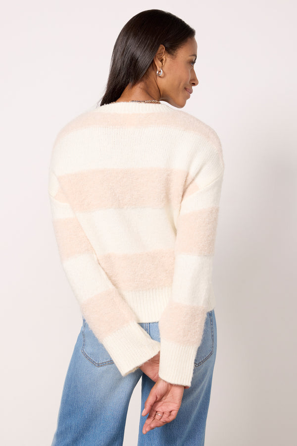Everve Lainey Pullover Creamstripe