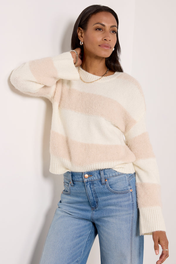 everve Lainey Pullover Creamstripe
