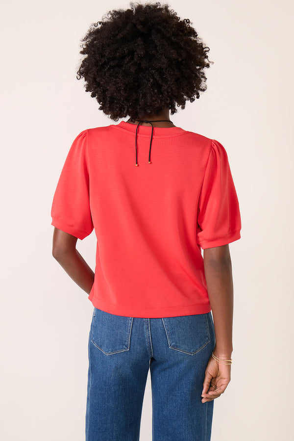 Everve Lainey Scuba Short Sleeve Red