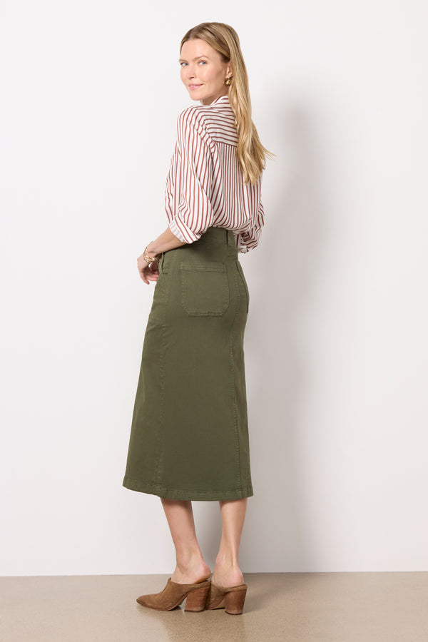 Everve Laurelle Utility Skirt Olivegreen