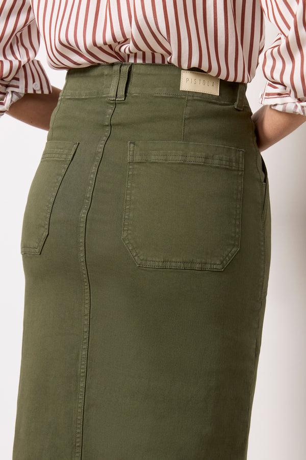 Everve Laurelle Utility Skirt Olivegreen