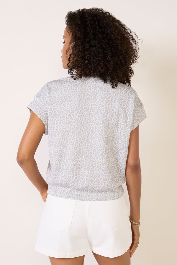 Everve Layla Leopard Top Grayleopard
