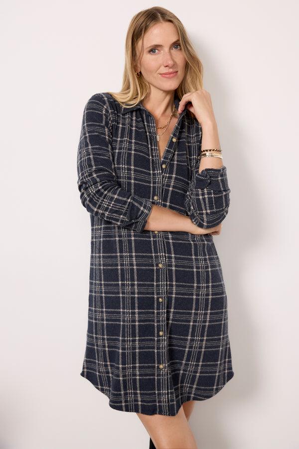Everve Legend Sweater Dress Dakotaplaid