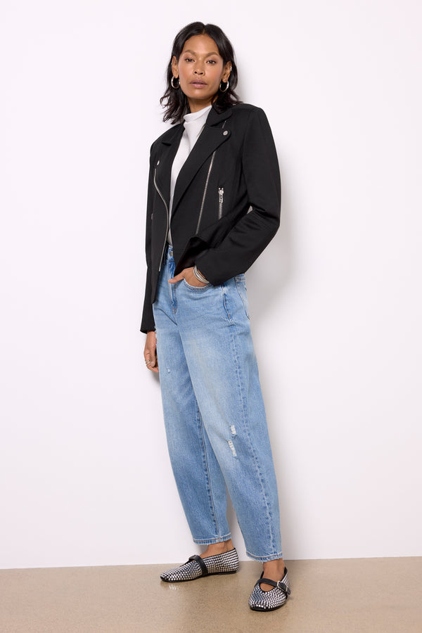Everve Lena Moto Jacket Black