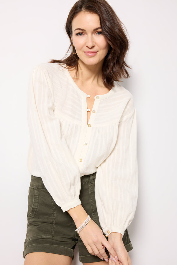 everve Lena Top Egret