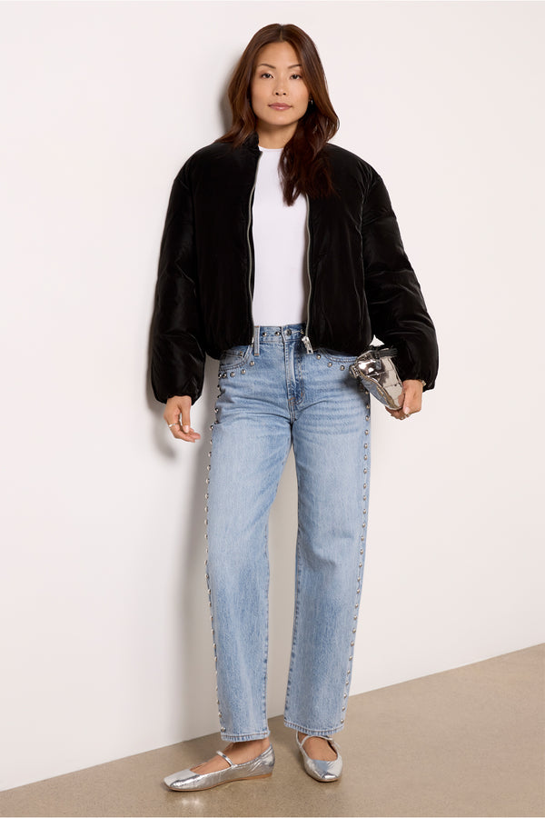 Everve Leni Padded Bomber Noir