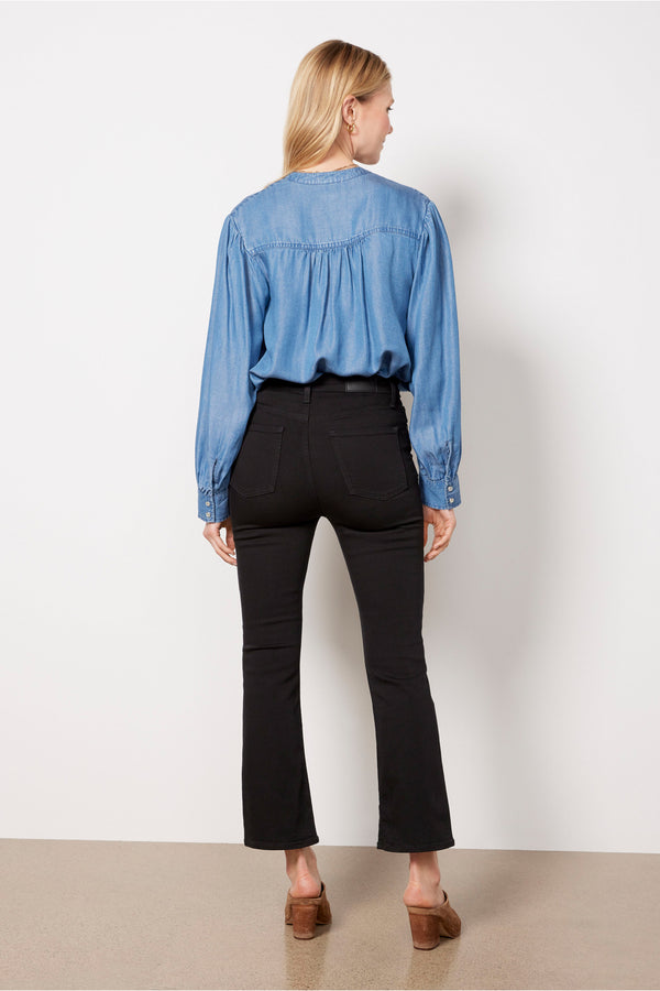 Everve Lennon Crop Bootcut Jean Noir
