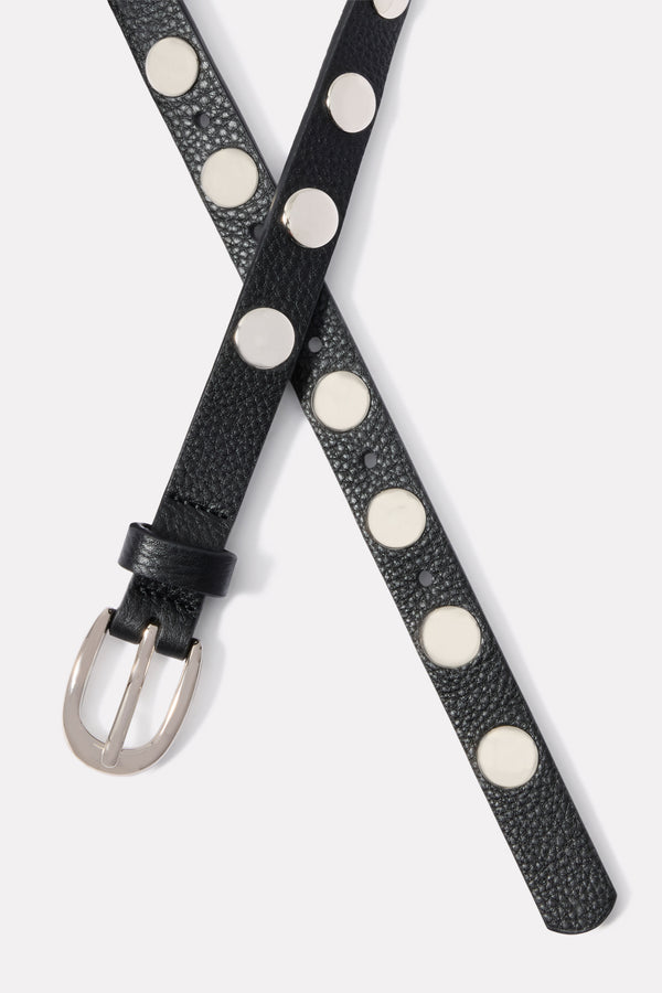 Everve Lennox Studded Belt Black/Silver
