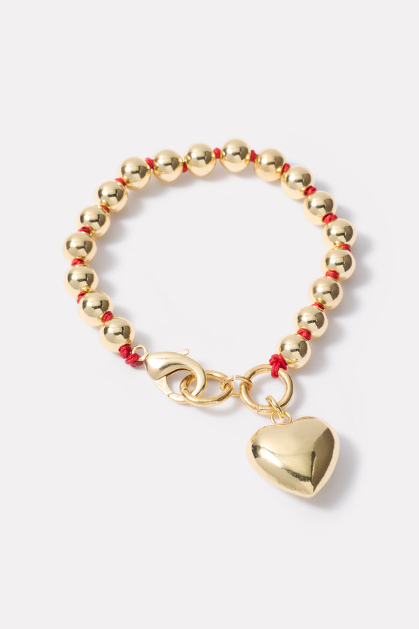 everve Lilith Heart Bracelet Gold/Red